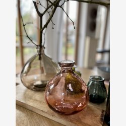 Lille buttet glas krukke, Grn