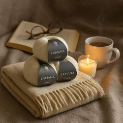 Como farve Wool White. 25g.