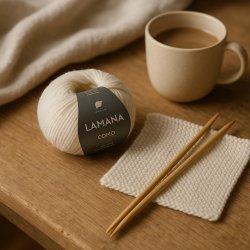 Como farve Wool White. 25g.