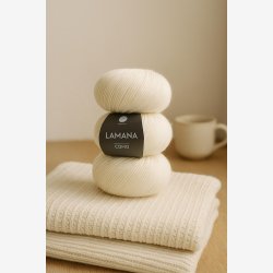 Como farve Wool White. 25g.