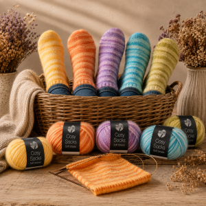 Lana Grossa, cosy Socks, soft stripes