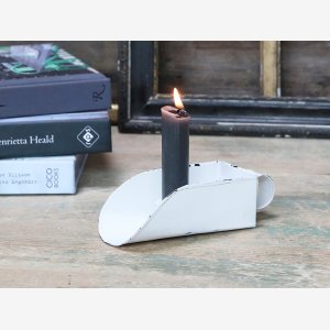 Lysestage Antique hvid til bedelys