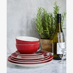 Cereal bowl Alice red 