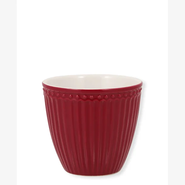 Latte cup Alice Clearet Red