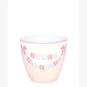 Latte cup Happy birthday white