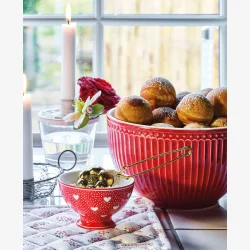 Serverings bowl Alice red set af 2