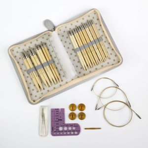 Udskiftelig bambus strikkepinde s�t fra Tulip