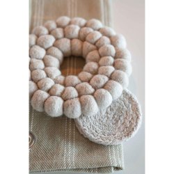 underlag til glas, Sigge 4 stk. Natur