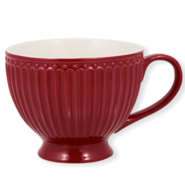 Teacup Alice claret red