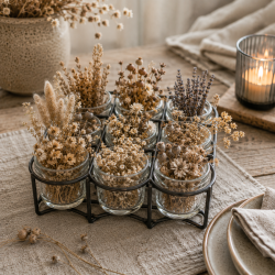 Holder m/9 glas til fyrfadslys eller blomster