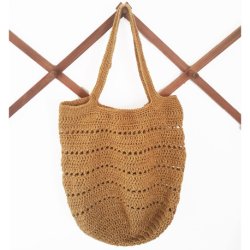 H�klet net med hulm�nster i Recycled Bottle Yarn 