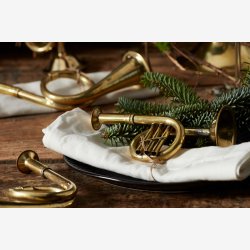 Trompet deko. L 18 cm