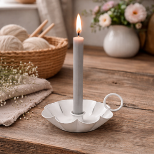 Kammerstage i jern � antique hvid � 10,5 cm