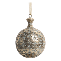 Kugle til ophng, H14,5/10 cm antique verte