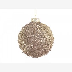 Julekugle, guldglitter