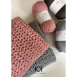 Kit til terasset�ppe i Beige. Pure organic wool, incl opskrift