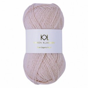 Kit til terasset�ppe i Pale Skin Pure organic wool, incl opskrift