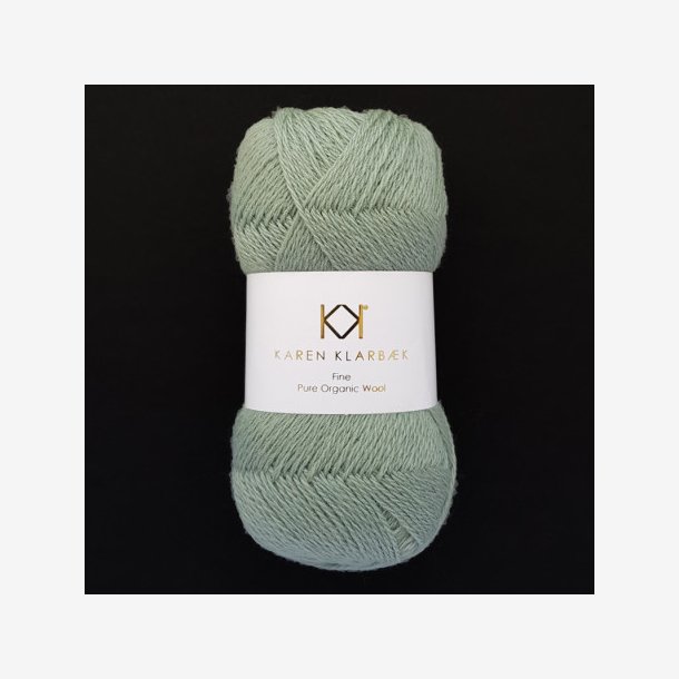 Pure organic wool, fine. Sage Green