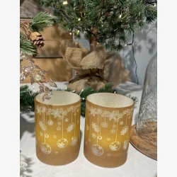 Hurricane med motiv og LED, Sand