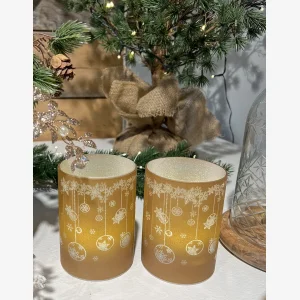 Hurricane med motiv og LED, Sand