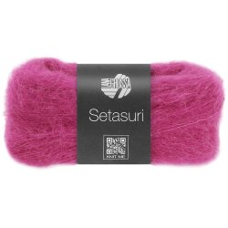 Setasuri let og luksuri�st lacegarn fra Lana Grossa. 25g