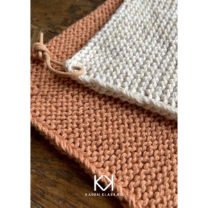 Simpel strikket grydelap