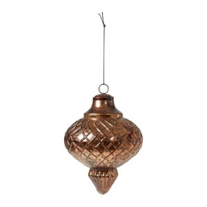 Ornament. antik brun. H 17 cm