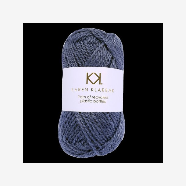 Recycled Bottle Yarn, Steel Grey. 50g