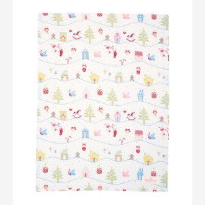 GreenGate viskestykke Laura Christmas white