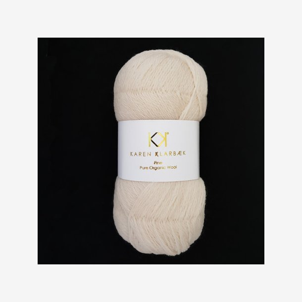 Pure organic wool, fine.Warm Nature White